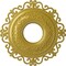 Ekena Millwork Orrington Ceiling Medallion (Fits Canopies up to 6 1/4"), 22"OD x 6 1/4"ID x 1 3/4"P, Rich Gold CM22ORRGS - alternate 1